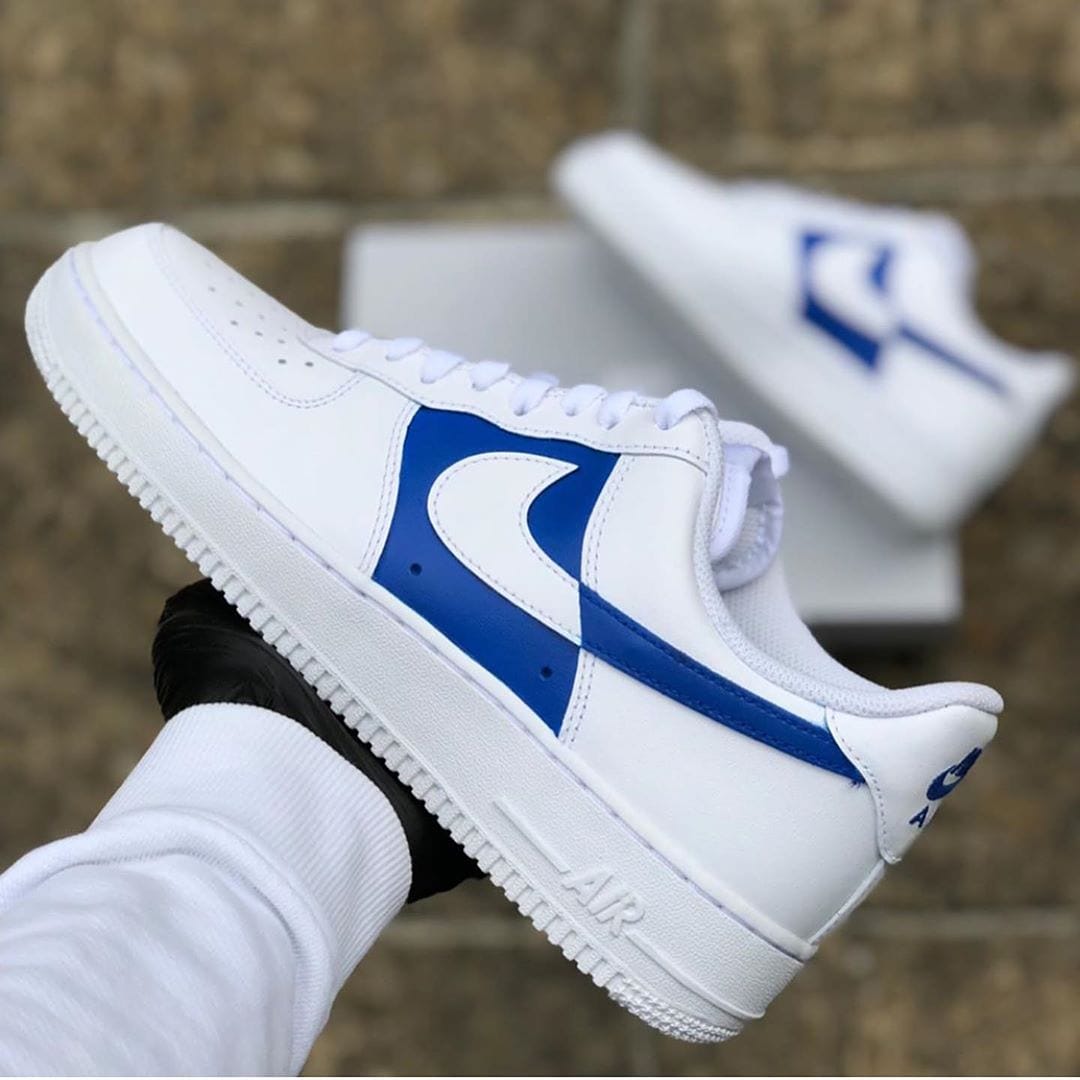 kruis lekken Verzorger Nike Air Force 1 Blue 'n White – CustomSneaker
